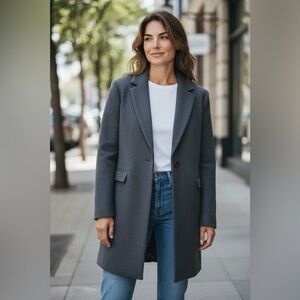 Scotch & Soda Amsterdam Women’s Peacoat – NWT Charcoal Gray Size M